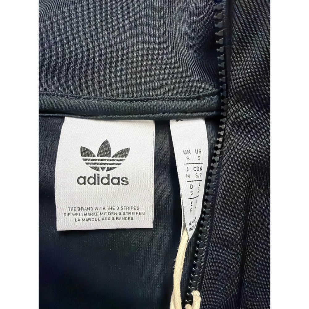 Adidas Originals‎ Mens Funnelneck Track Top Black IZ4803 Quarter Zip Jacket S - Picture 3 of 5